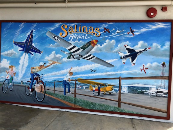 Salinas Air Show Mural at the Salinas Airport