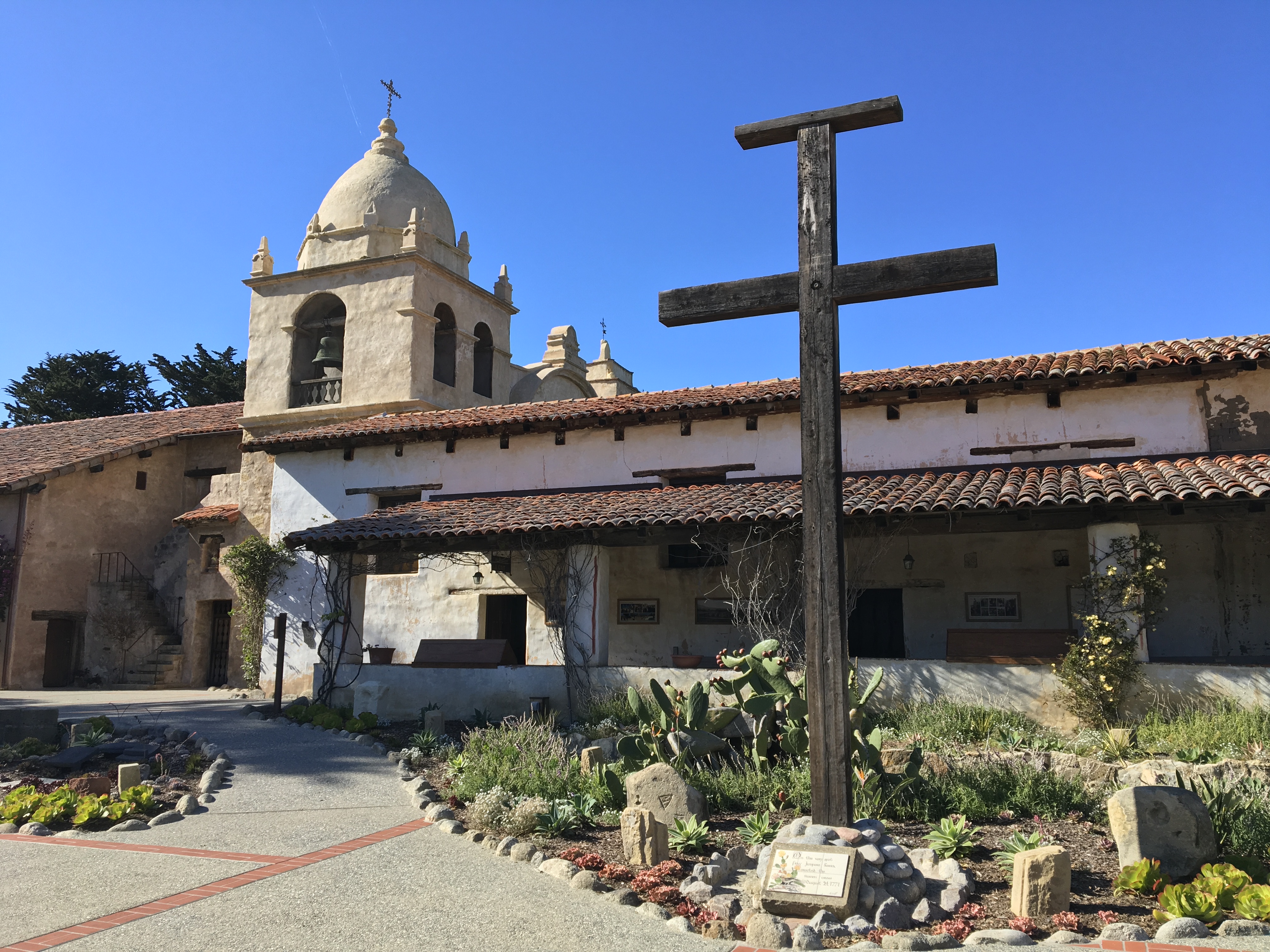 Mission Carmel - Wooden Cross - March 4, 2017