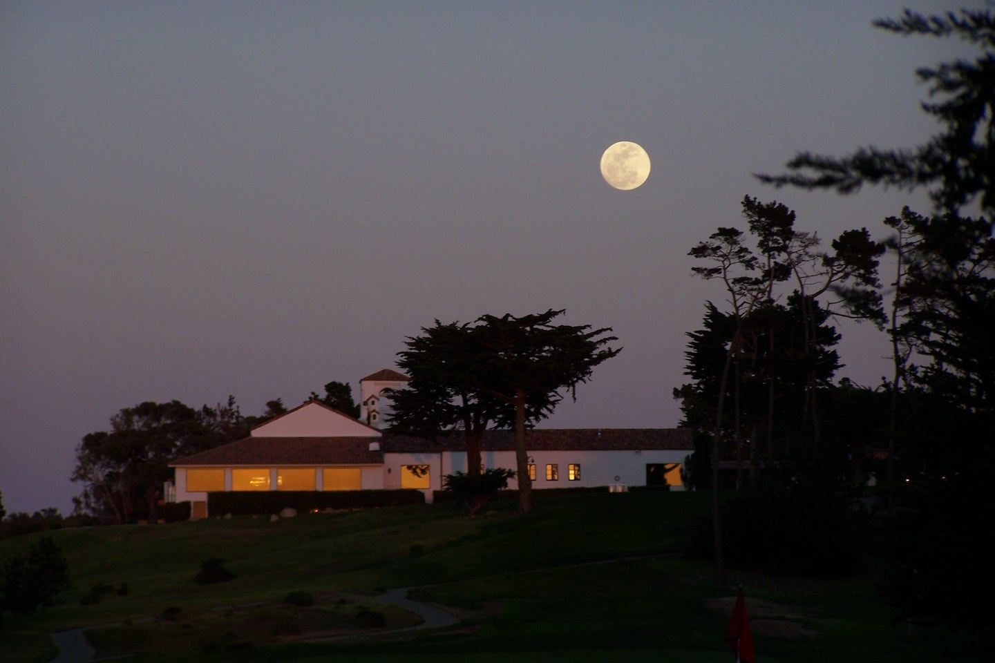 Early Evening Moonrise over MPCC